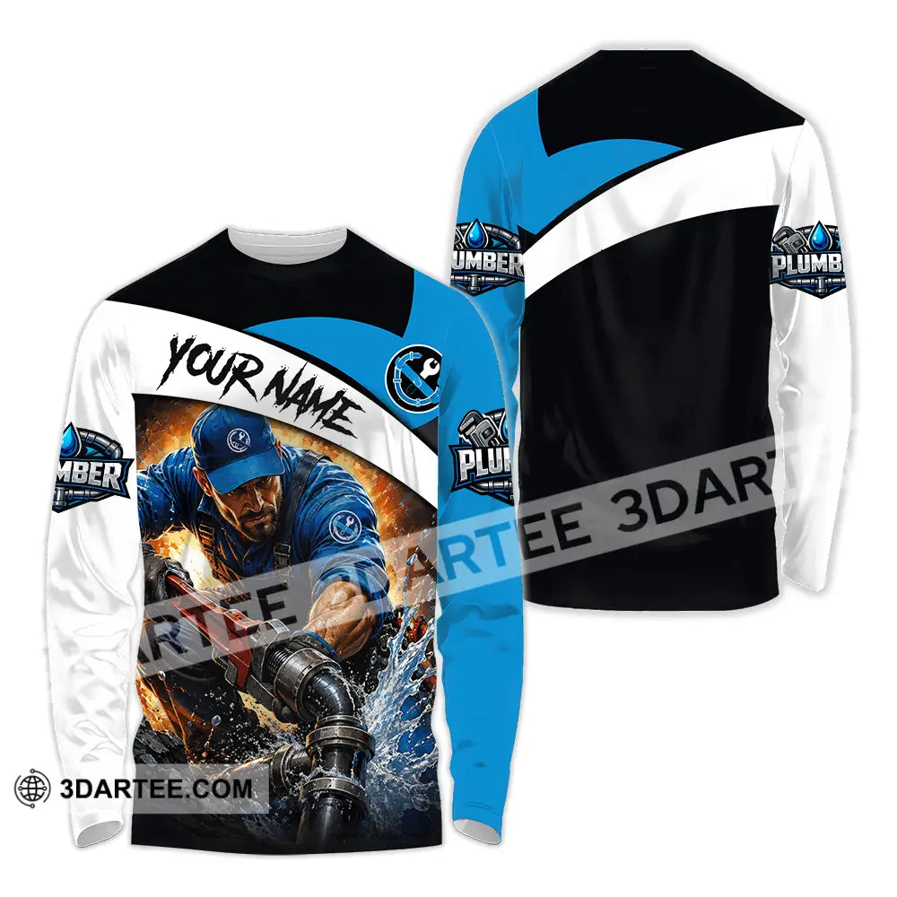 Unisex Shirt - Custom Plumber Shirt - Long Sleeve Shirt / S - T-shirt