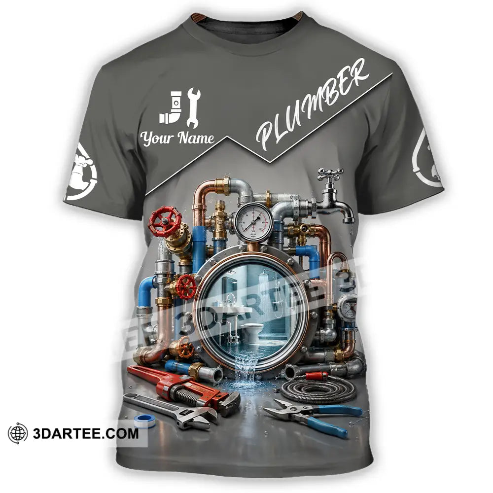 Unisex Shirt - Custom Plumber Shirt - T-Shirt / S - T-shirt