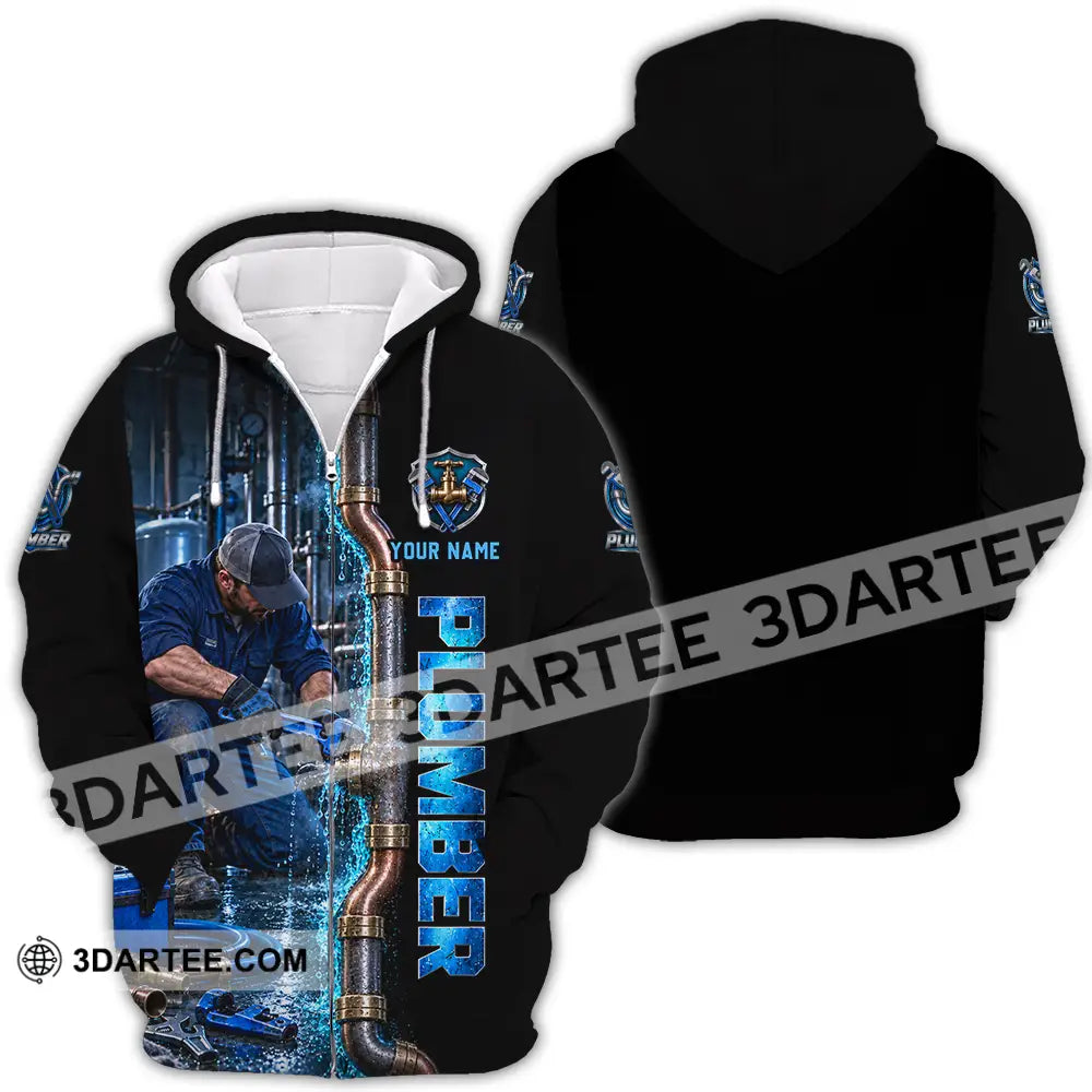 Unisex Shirt - Custom Plumber Shirt - Zipper Hoodie / S - T-shirt