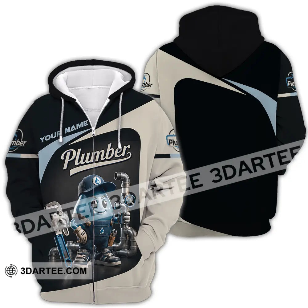 Unisex Shirt - Custom Plumber Shirt - Zipper Hoodie / S - T-shirt