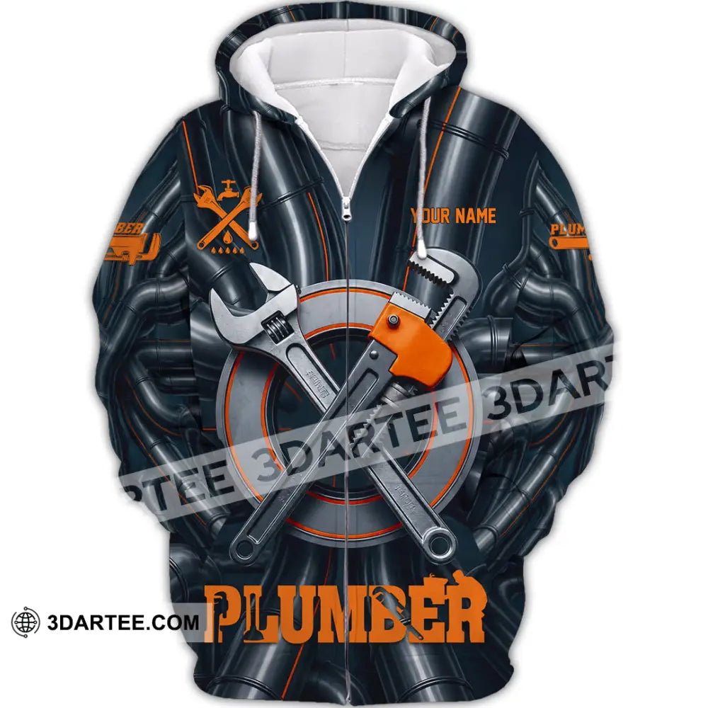 Unisex Shirt - Custom Plumber Shirt - Zipper Hoodie / S - T-shirt