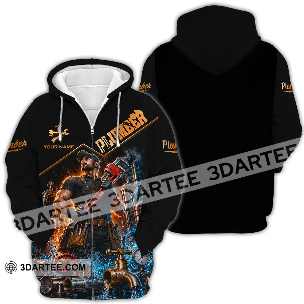 Unisex Shirt - Custom Plumber Shirt - Zipper Hoodie / S - T-shirt