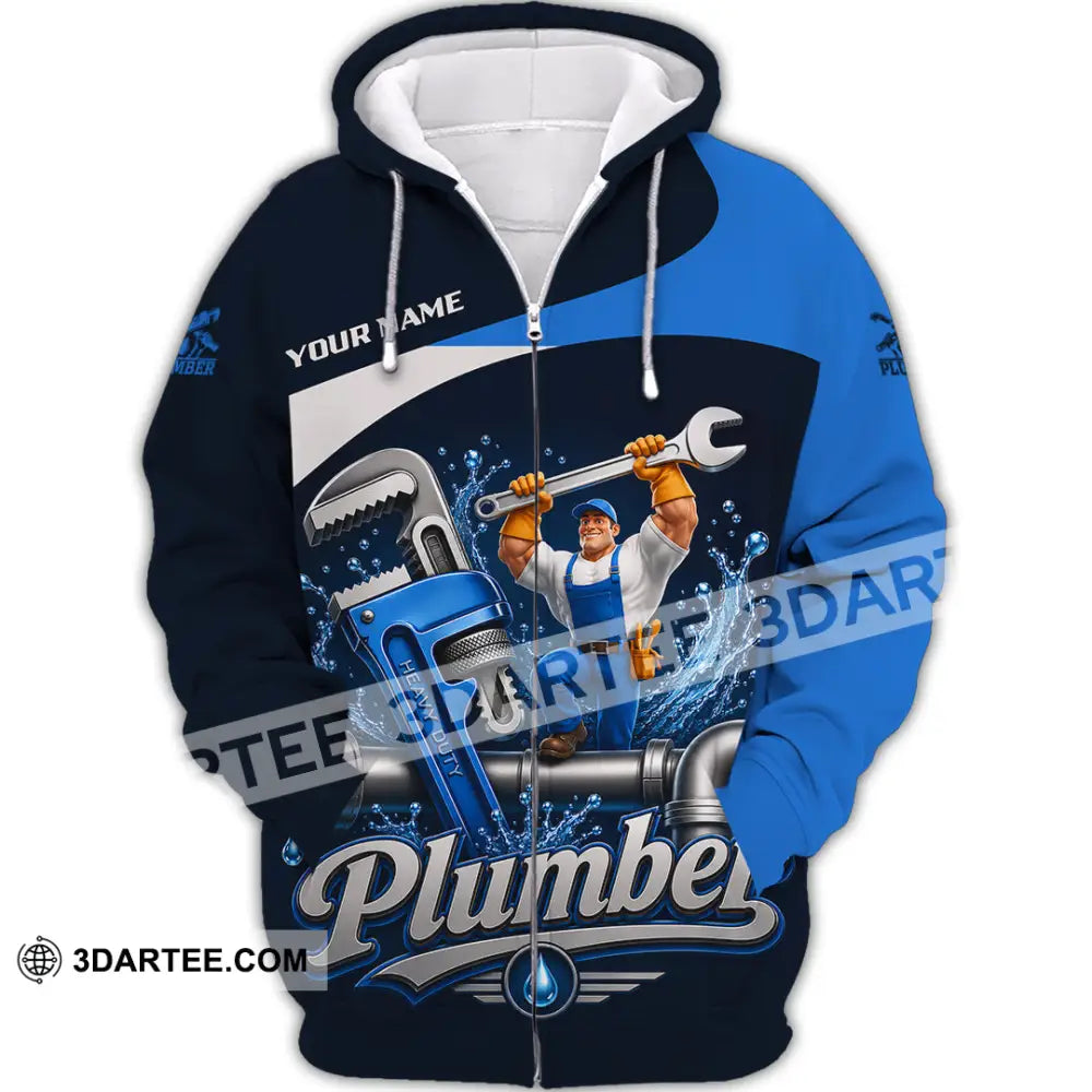 Unisex Shirt - Custom Plumber Shirt - Zipper Hoodie / S - T-shirt