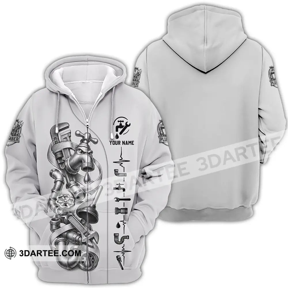 Unisex Shirt - Custom Plumber Shirt - Zipper Hoodie / S - T-shirt