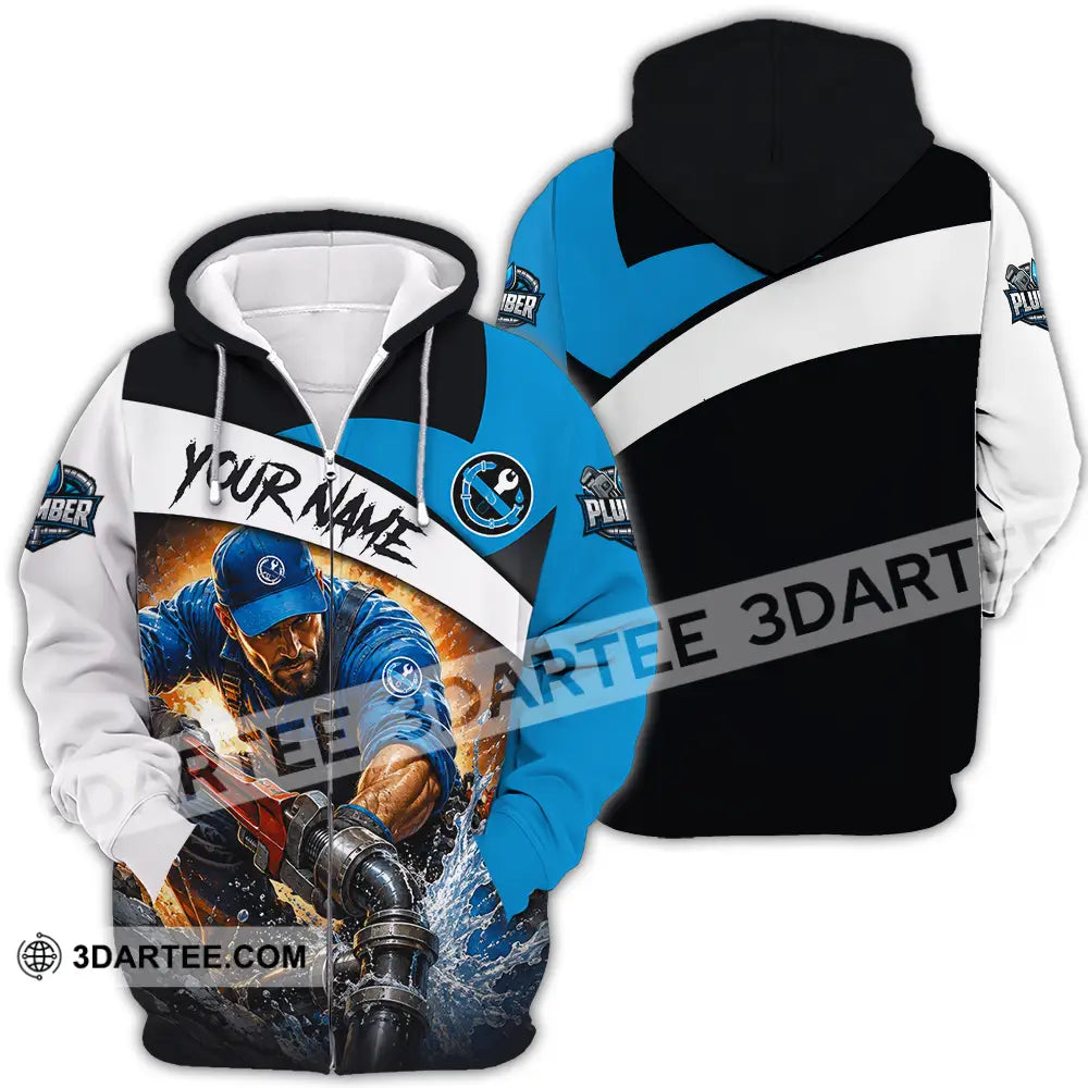 Unisex Shirt - Custom Plumber Shirt - Zipper Hoodie / S - T-shirt
