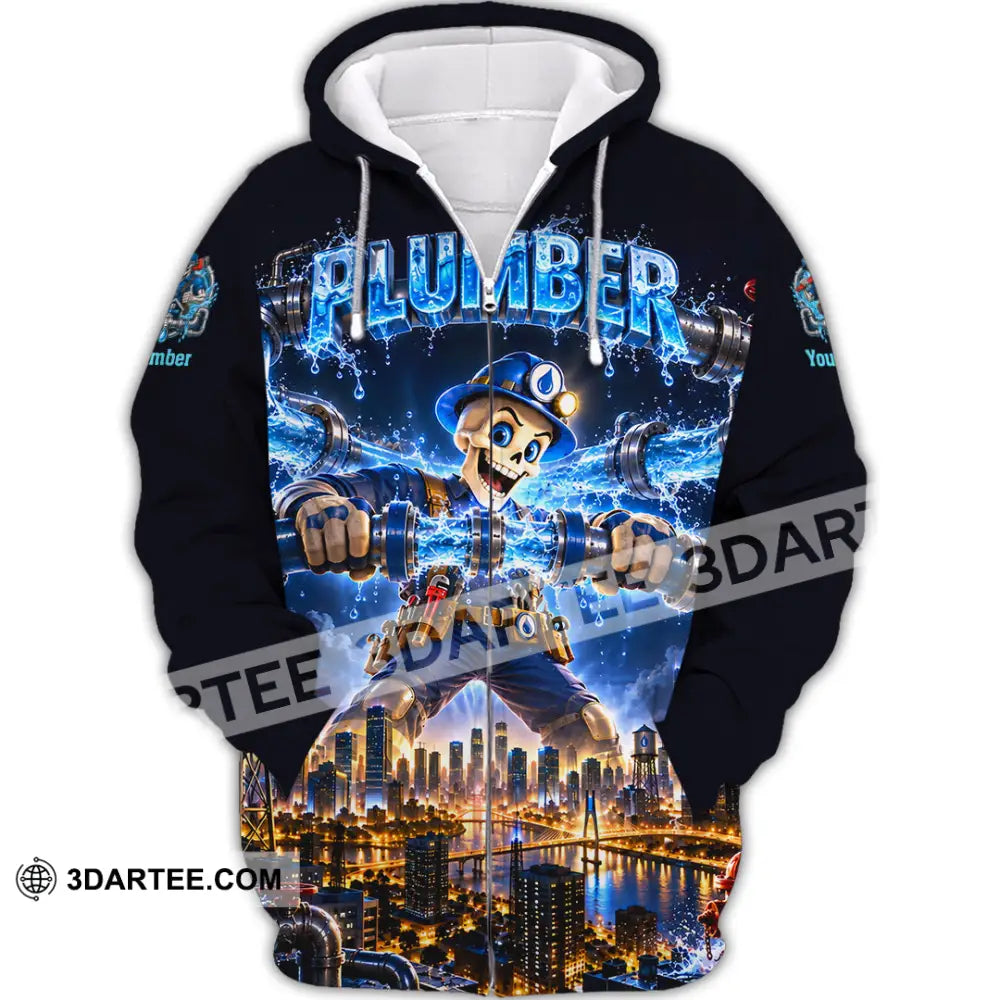 Unisex Shirt - Custom Plumber Shirt - Zipper Hoodie / S - T-shirt