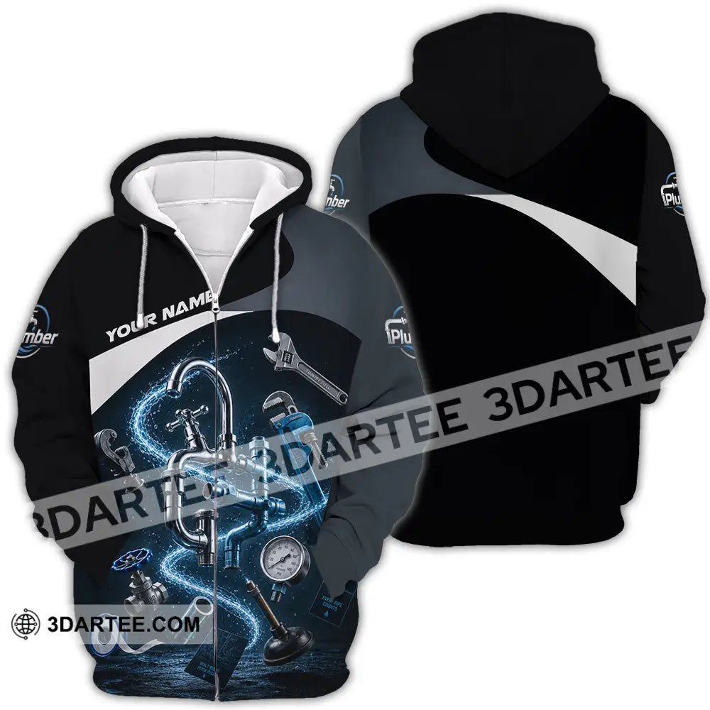 Unisex Shirt - Custom Plumber Shirt - Zipper Hoodie / S - T-shirt