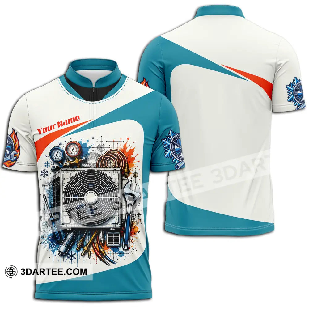 Unisex Shirt - Custom Plumber Shirt - Zipper Polo Shirt / S - T-shirt