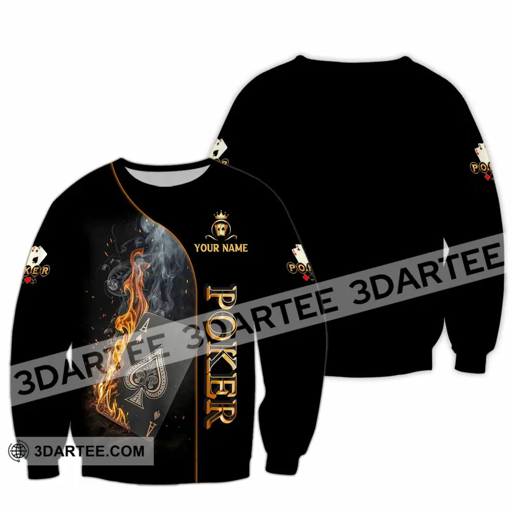 Unisex Shirt - Custom Poker 3D Shirt Long Sleeve / S T-shirt