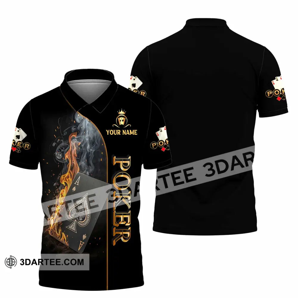 Unisex Shirt - Custom Poker 3D Shirt Polo Shirt / S T-shirt