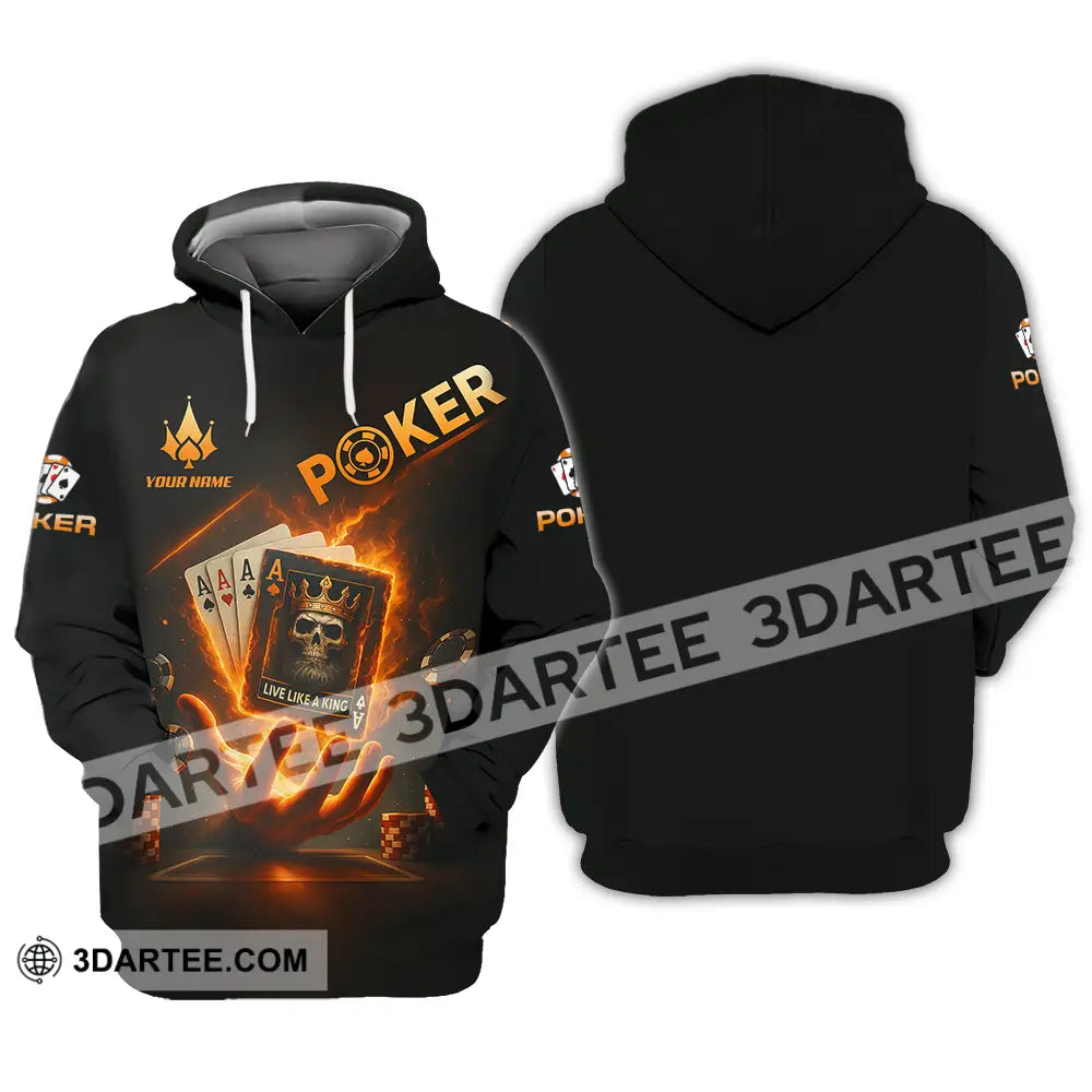 Unisex Shirt - Custom Poker Shirt Hoodie / S T-shirt