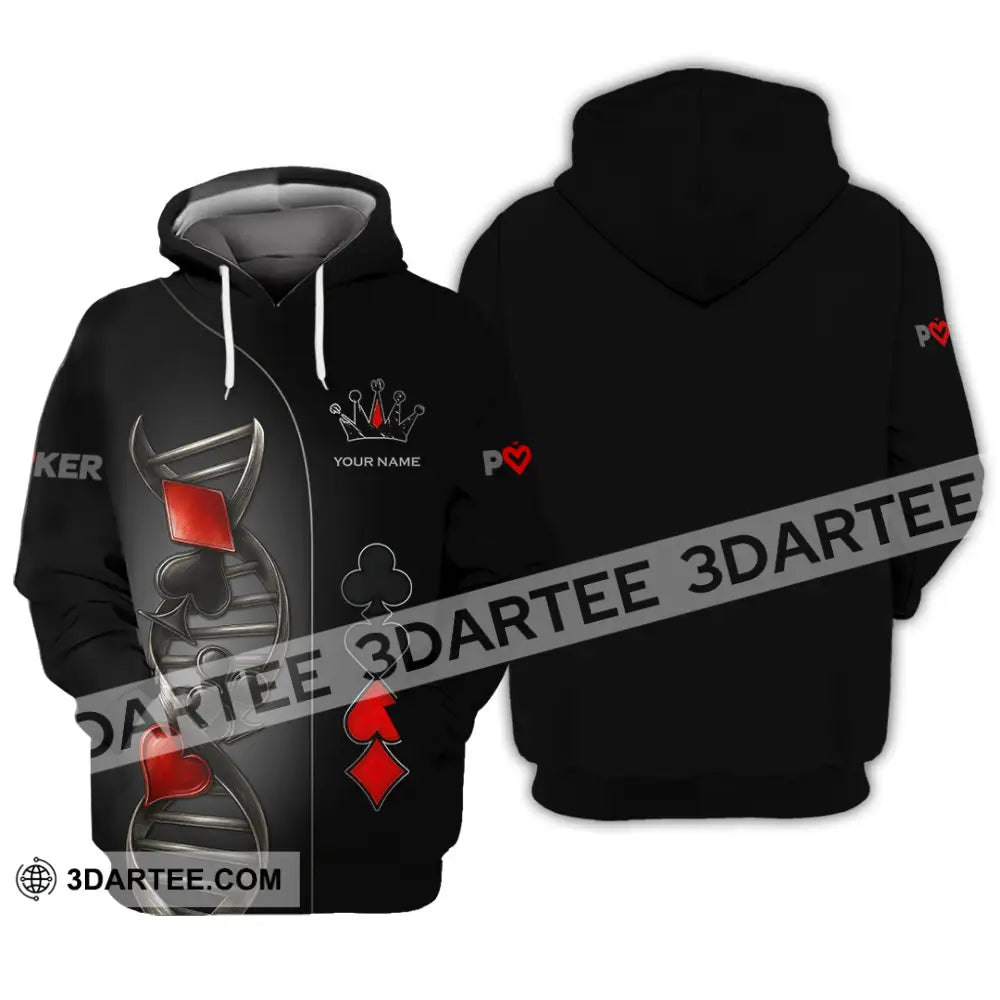 Unisex Shirt - Custom Poker Lover Classic Shirt In My DNA Hoodie / S T-shirt