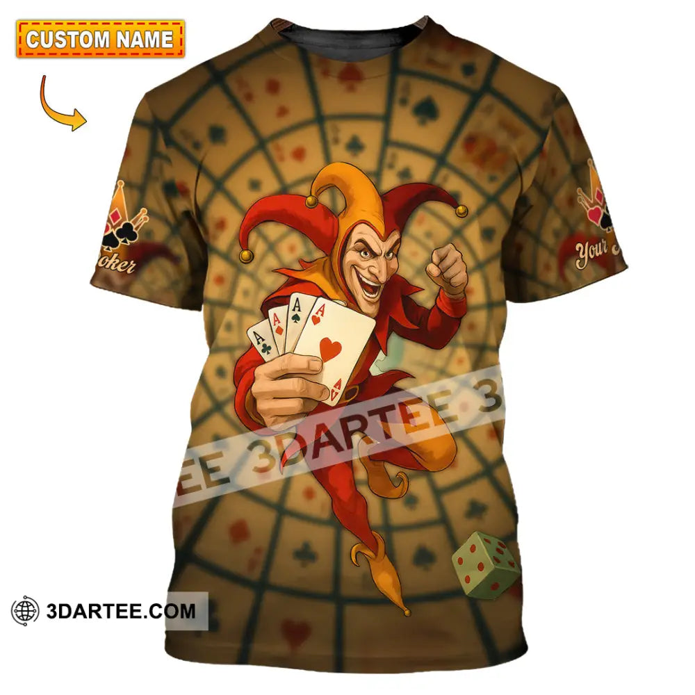 Unisex Shirt - Custom Poker Lover Shirt Poker Player T-shirt
