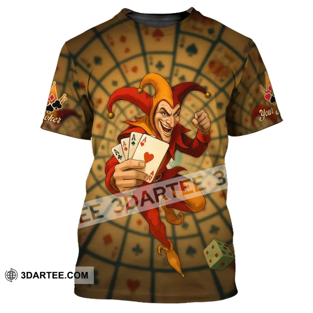 Unisex Shirt - Custom Poker Lover Shirt Poker Player T-Shirt / S T-shirt