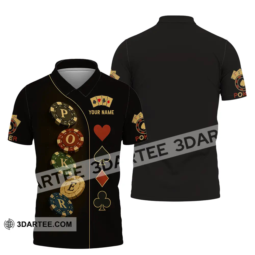 Unisex Shirt - Custom Poker Shirt Polo Shirt / S T-shirt