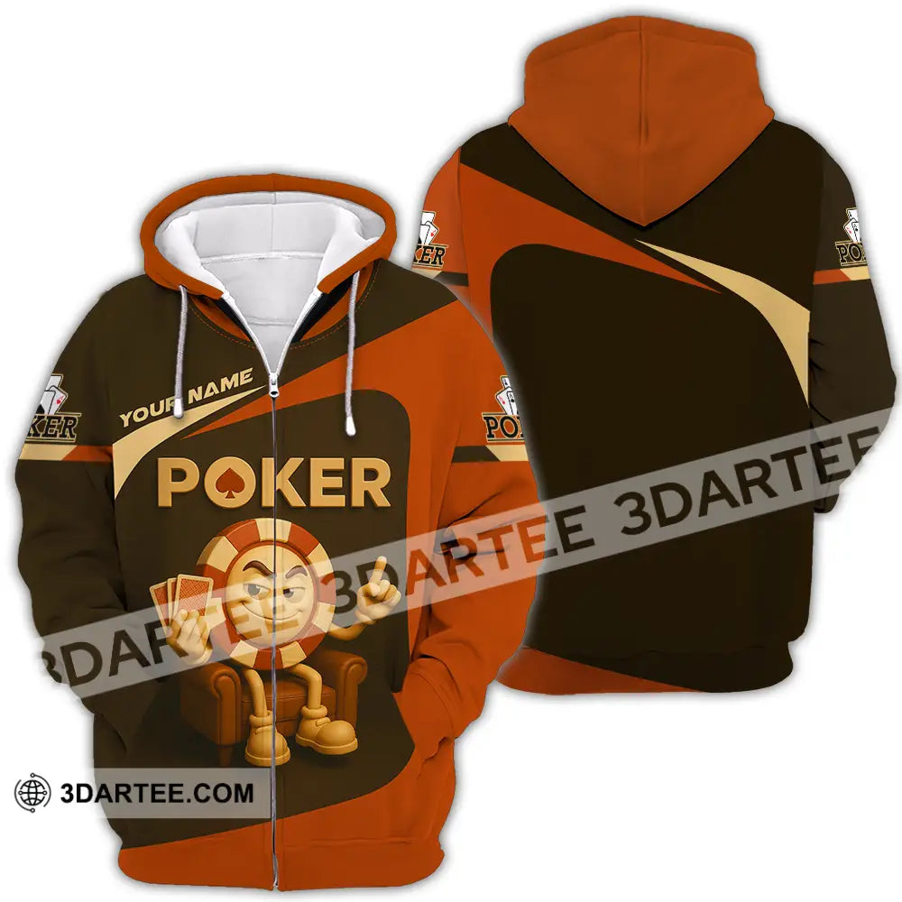 Unisex Shirt - Custom Poker Shirt Zipper Hoodie / S T-shirt