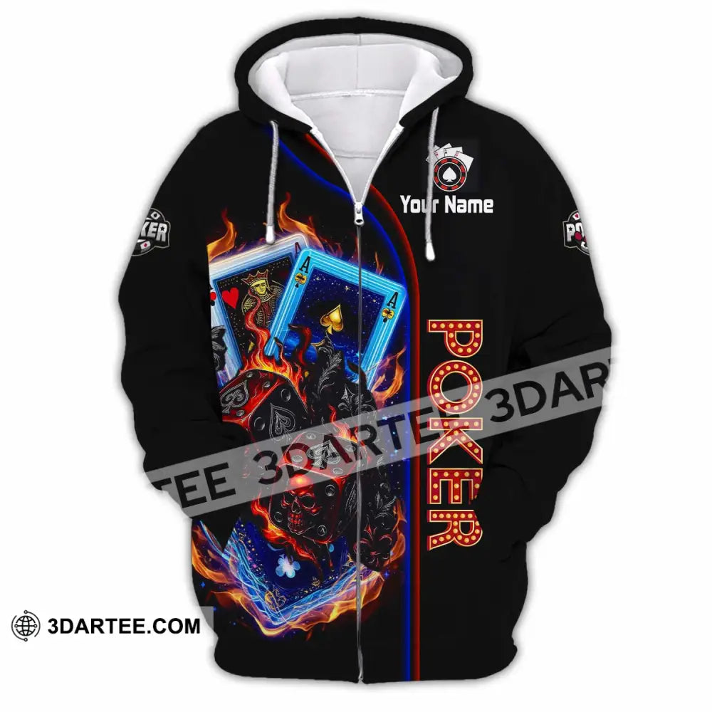 Unisex Shirt - Custom Poker Shirt - Zipper Hoodie / S - T-shirt