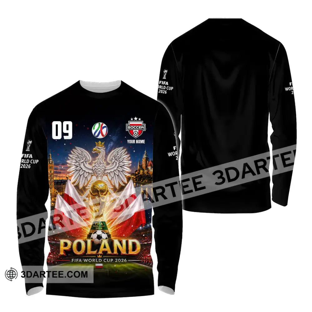 Unisex Shirt - Custom Poland World Cup 2026 Shirt - Long Sleeve Shirt / S - T-shirt