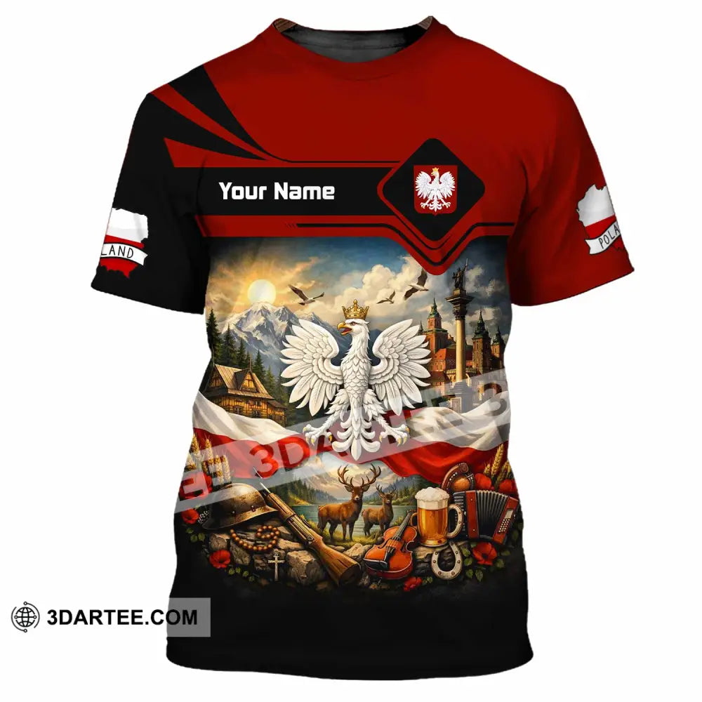 Unisex Shirt - Custom Poland Shirt - T-Shirt / S - T-shirt