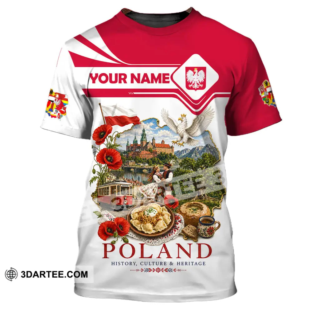 Unisex Shirt - Custom Poland Shirt - T-Shirt / S - T-shirt