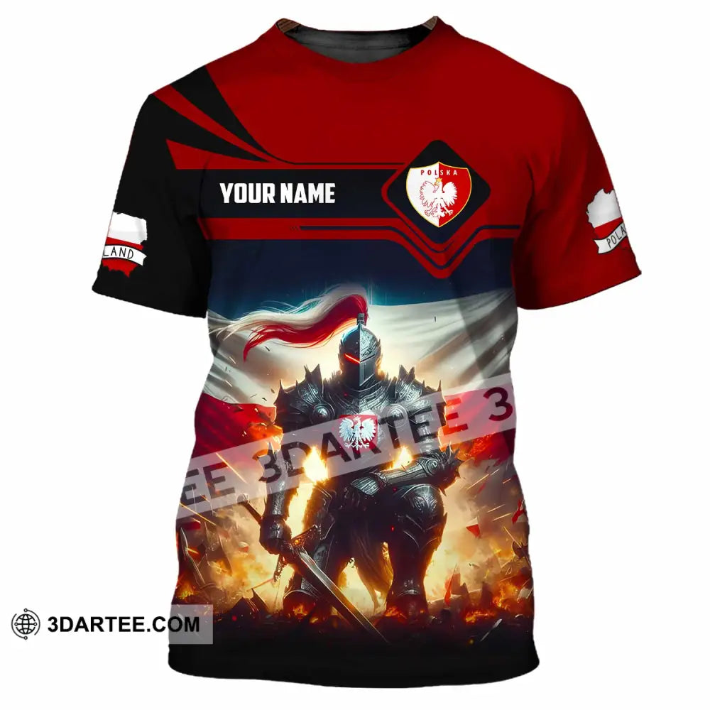 Unisex Shirt - Custom Polska Poland Shirt T-Shirt / S T-shirt