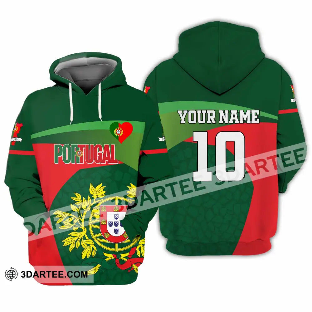Unisex Shirt - Custom Portugal 3D Shirt Hoodie / S T-shirt