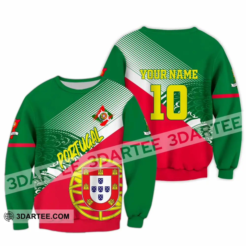 Unisex Shirt - Custom Portugal 3D Shirt Long Sleeve / S T-shirt