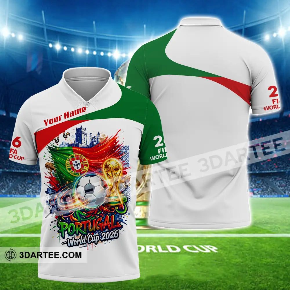 Unisex Shirt - Custom Portugal World Cup 2026 3D Shirt - Polo Shirt / S - T-shirt