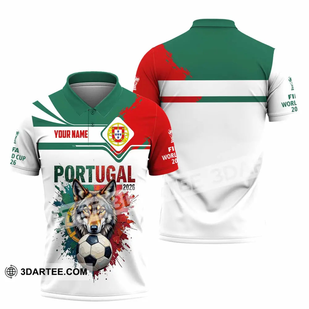 Unisex Shirt - Custom Portugal World Cup 2026 3D Shirt Polo Shirt / S T-shirt