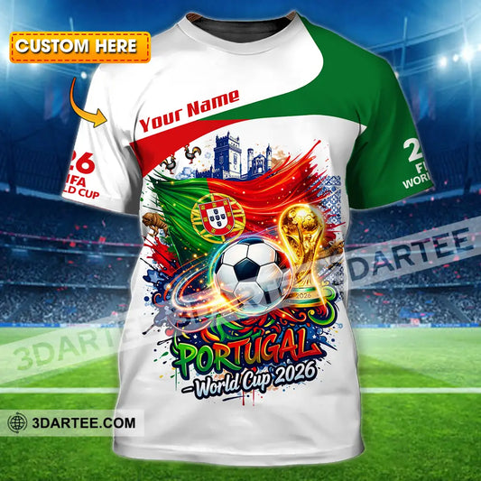 Unisex Shirt - Custom Portugal World Cup 2026 3D Shirt - T-shirt