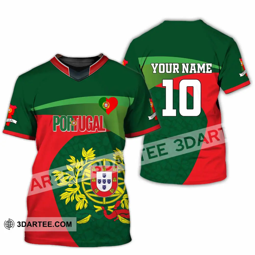 Unisex Shirt - Custom Portugal 3D Shirt T-Shirt / S T-shirt