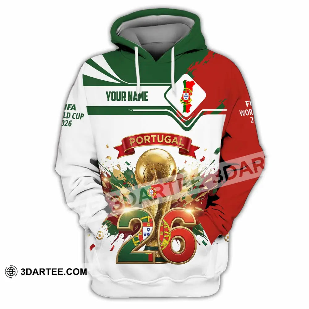 Unisex Shirt - Custom Portugal FIFA World Cup 2026 3D Shirt Hoodie / S T-shirt