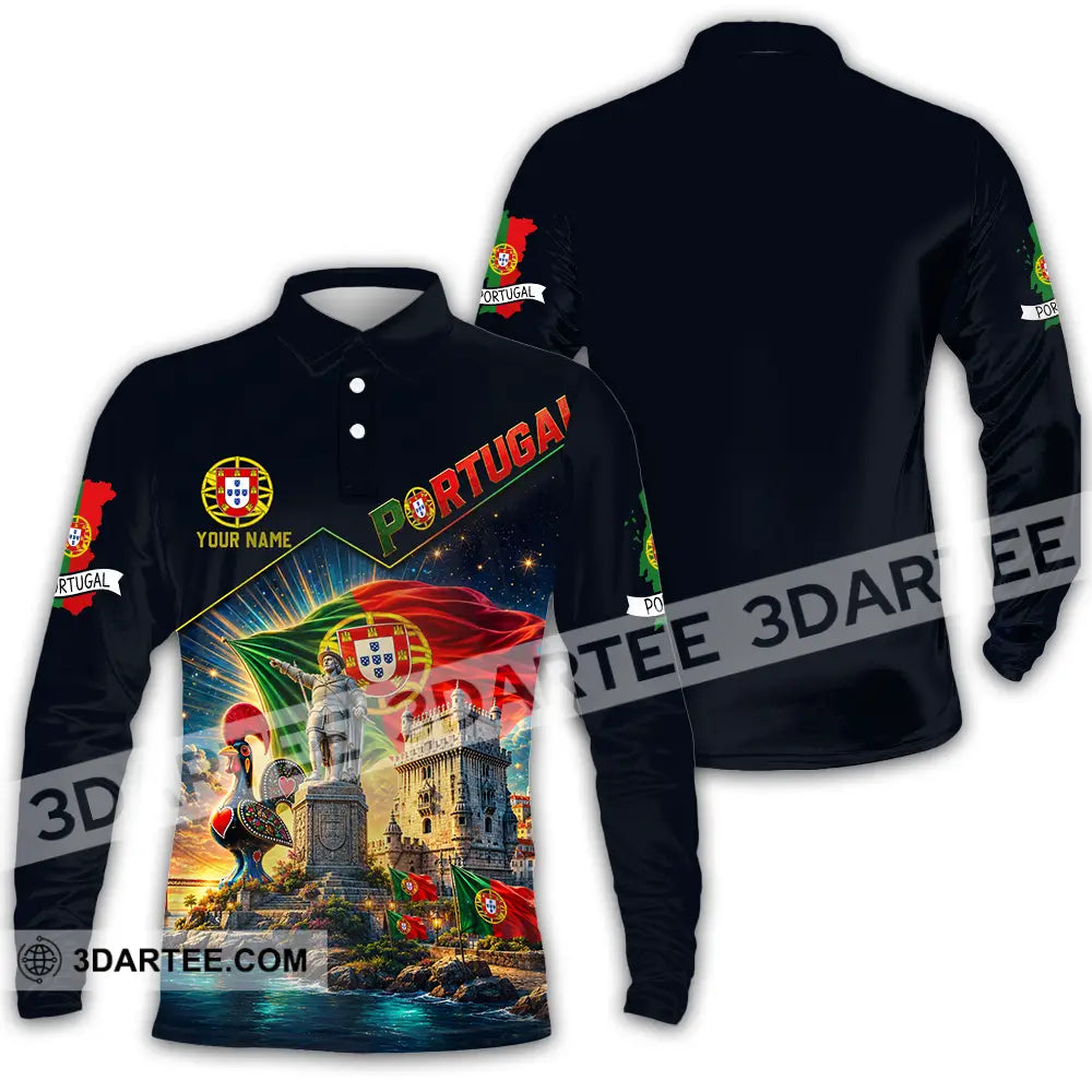 Unisex Shirt - Custom Portugal Shirt - Long Sleeve Polo / S - T-shirt