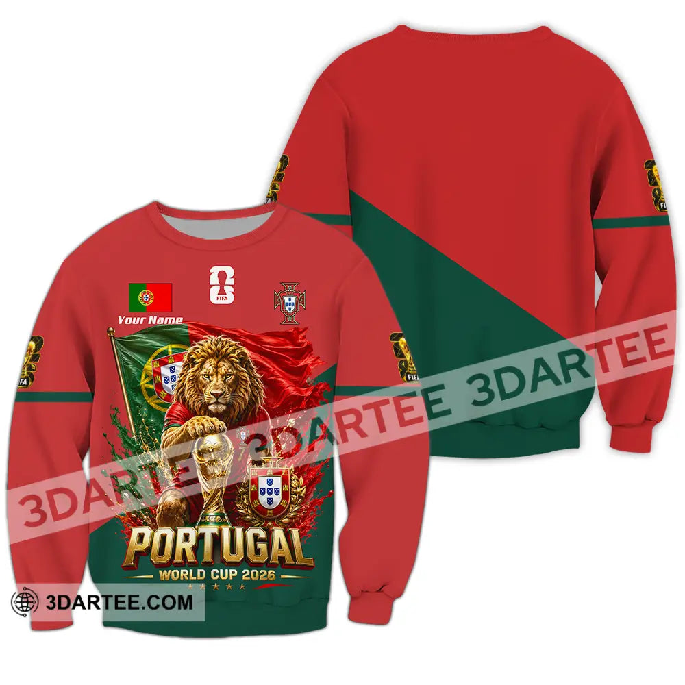 Unisex Shirt - Custom Portugal World Cup 2026 Shirt - Long Sleeve / S - T-shirt