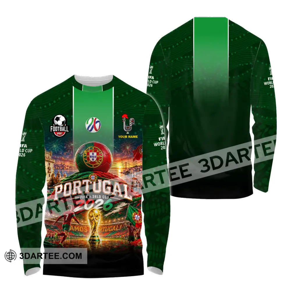 Unisex Shirt - Custom Portugal World Cup 2026 Shirt - Long Sleeve Shirt / S - T-shirt
