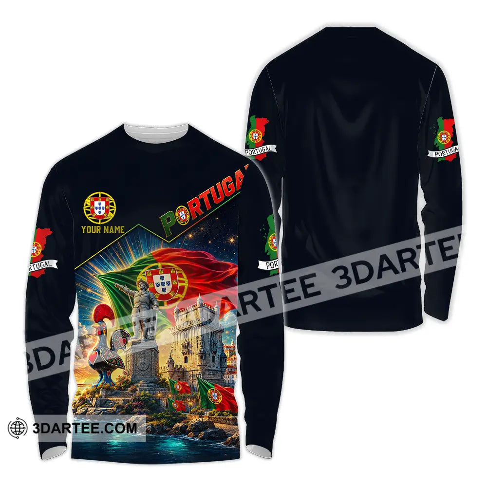 Unisex Shirt - Custom Portugal Shirt - Long Sleeve Shirt / S - T-shirt