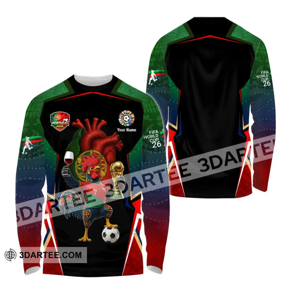 Unisex Shirt - Custom Portugal World Cup 2026 Shirt - Long Sleeve Shirt / S - T-shirt