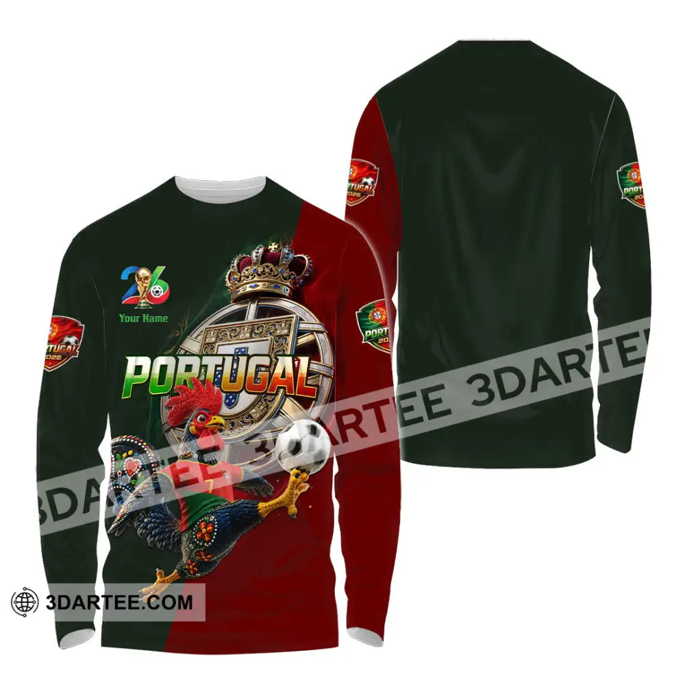 Unisex Shirt - Custom Portugal World Cup 2026 Shirt - Long Sleeve Shirt / S - T-shirt