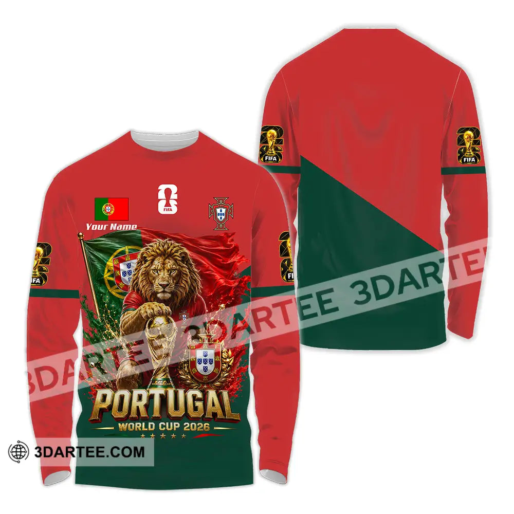 Unisex Shirt - Custom Portugal World Cup 2026 Shirt - Long Sleeve Shirt / S - T-shirt