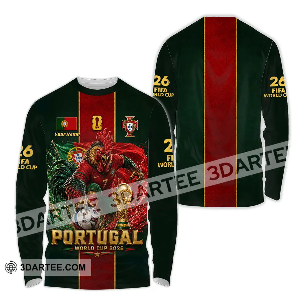 Unisex Shirt - Custom Portugal World Cup 2026 Shirt - Long Sleeve Shirt / S - T-shirt