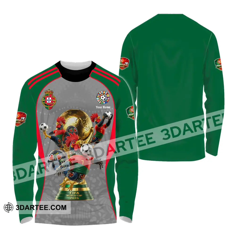 Unisex Shirt - Custom Portugal World Cup 2026 Shirt - Long Sleeve Shirt / S - T-shirt