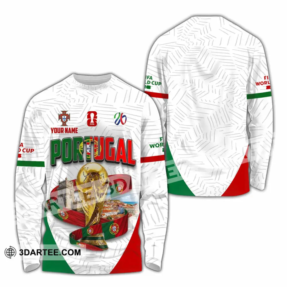 Unisex Shirt - Custom Portugal World Cup 2026 Shirt - Long Sleeve Shirt / S - T-shirt