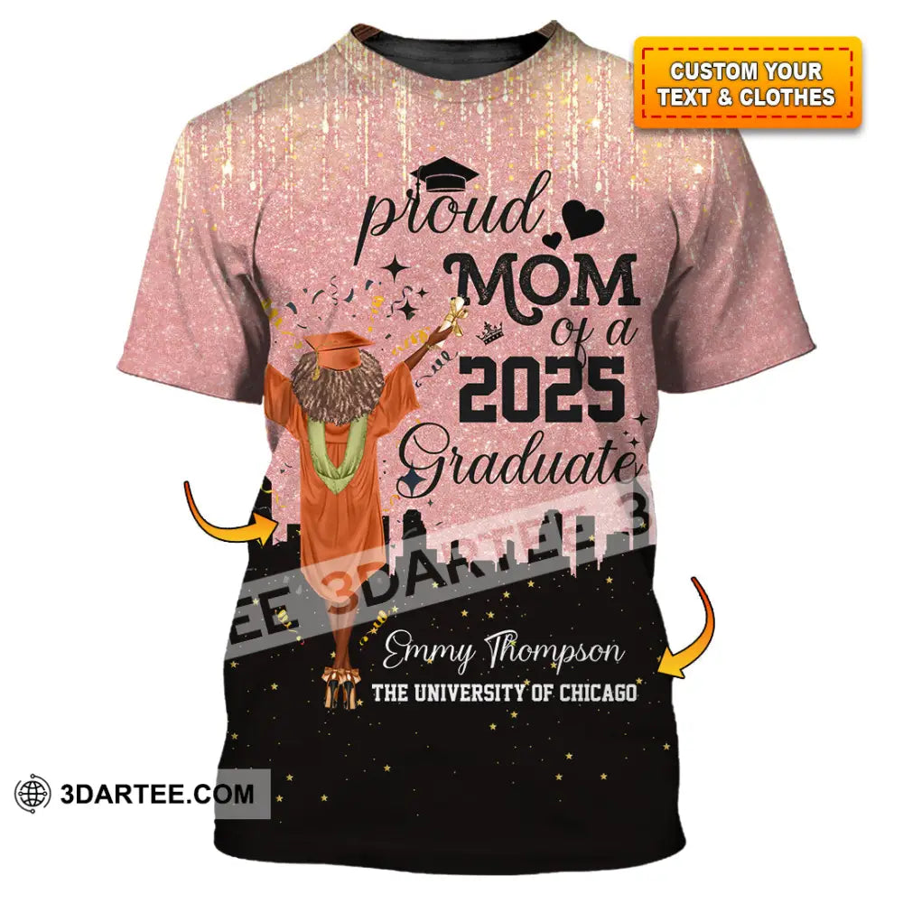 Unisex Shirt - Custom Shirt Proud Mom Of A 2025 Graduate T-shirt