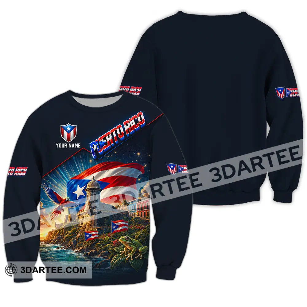 Unisex Shirt - Custom Puerto Rico Shirt - Long Sleeve / S - T-shirt