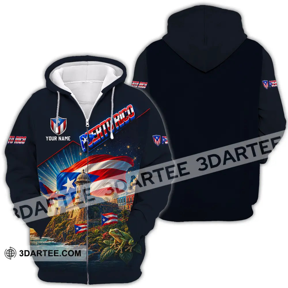 Unisex Shirt - Custom Puerto Rico Shirt - Zipper Hoodie / S - T-shirt