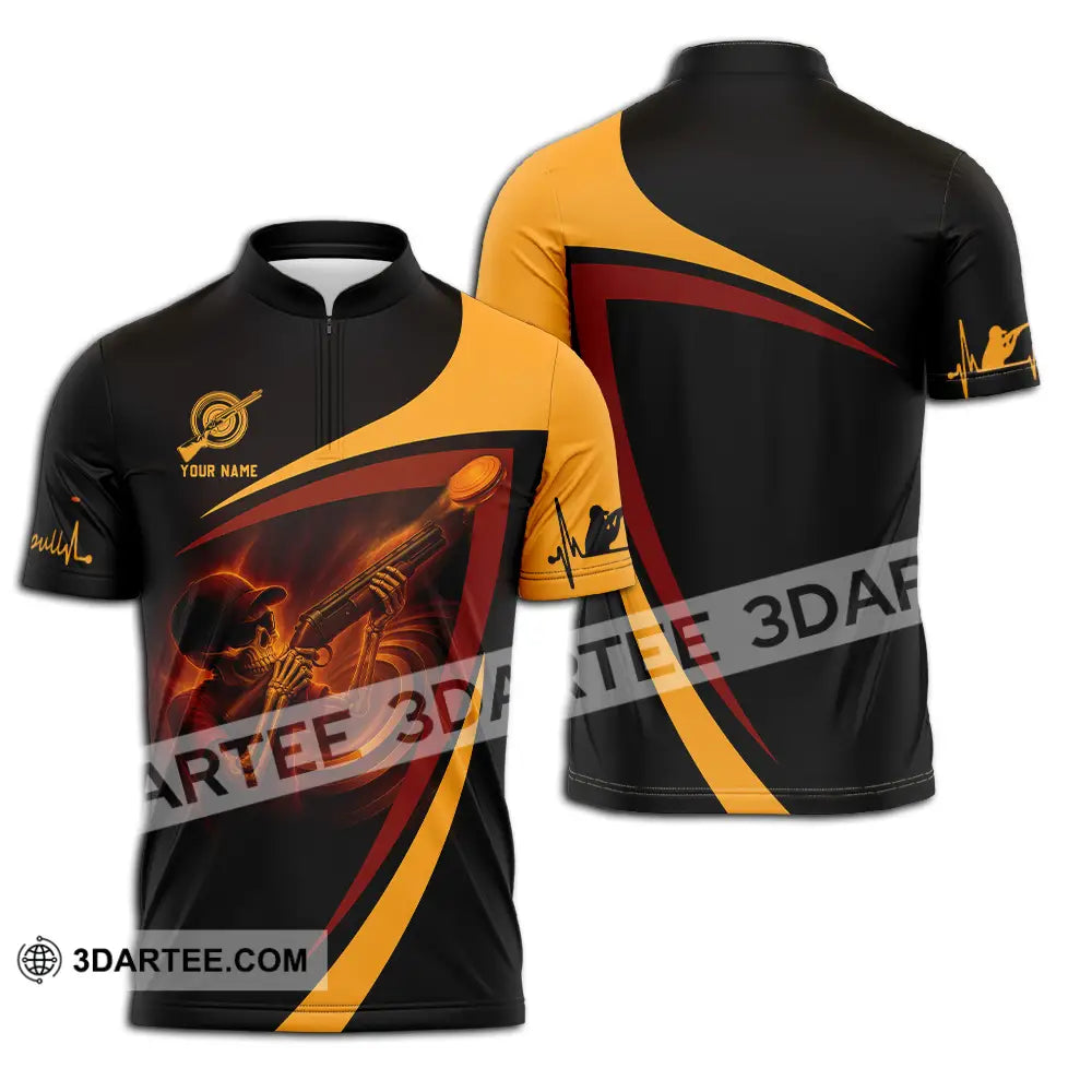 Unisex Shirt - Custom Pull Shirt Zipper Polo Shirt / S T-shirt