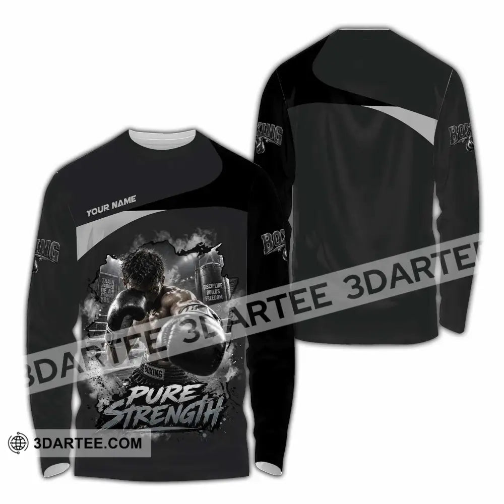 Unisex Shirt - Custom Pure Strength Shirt - Long Sleeve Shirt / S - T-shirt