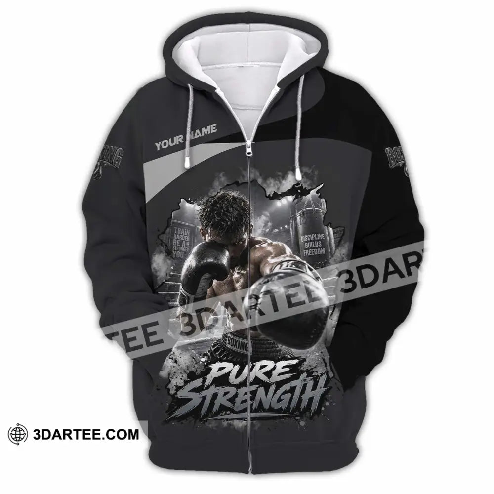 Unisex Shirt - Custom Pure Strength Shirt - Zipper Hoodie / S - T-shirt
