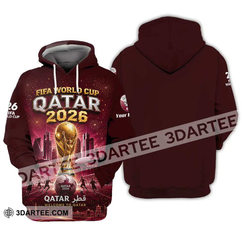 Unisex Shirt - Custom Qatar World Cup 2026 Shirt - Hoodie / S - T-shirt