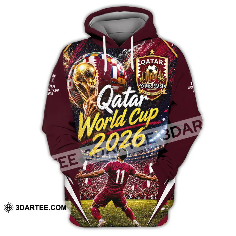 Unisex Shirt - Custom Qatar World Cup 2026 Shirt - Hoodie / S - T-shirt
